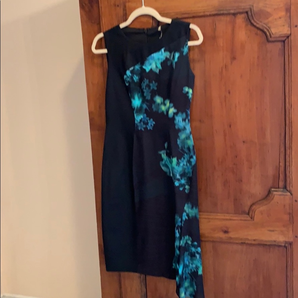 Elie Tahari Asymmetrical sheath dress
